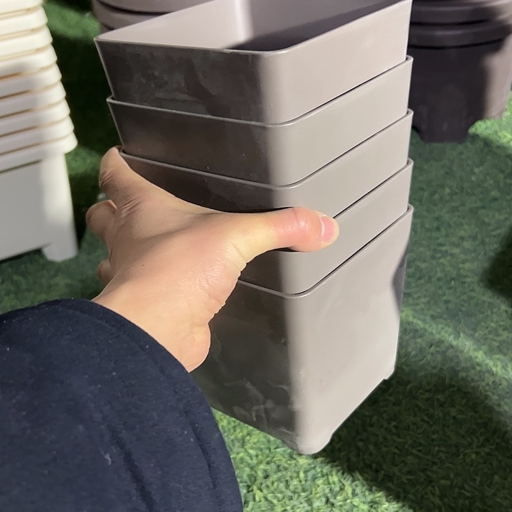 咖色方盆14外径14高5个盆