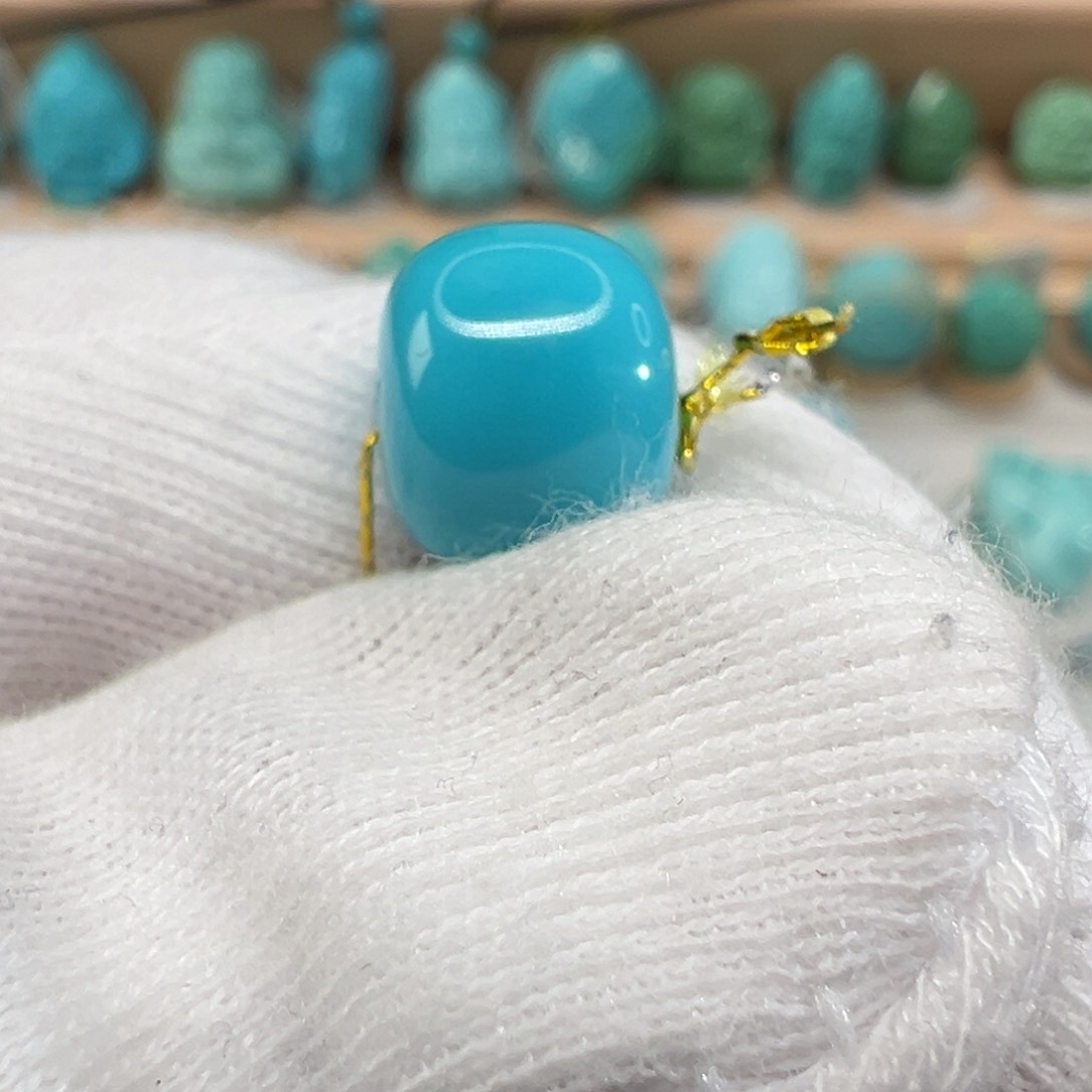 绿松石老型珠未镶嵌