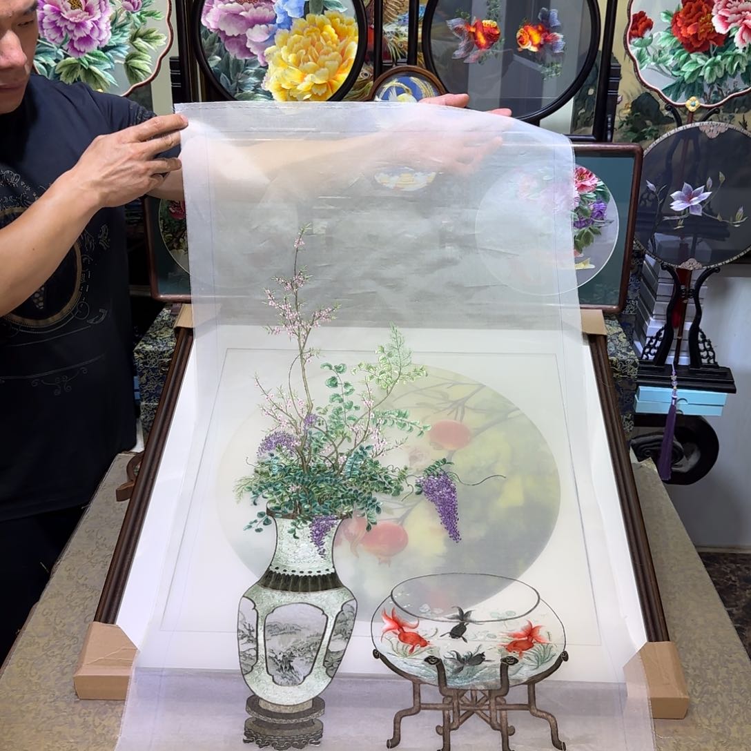 织绣刺绣工艺精湛