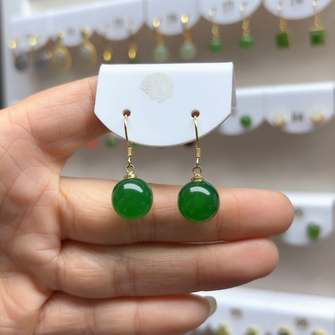 玛瑙/玉髓耳饰银S925镶嵌