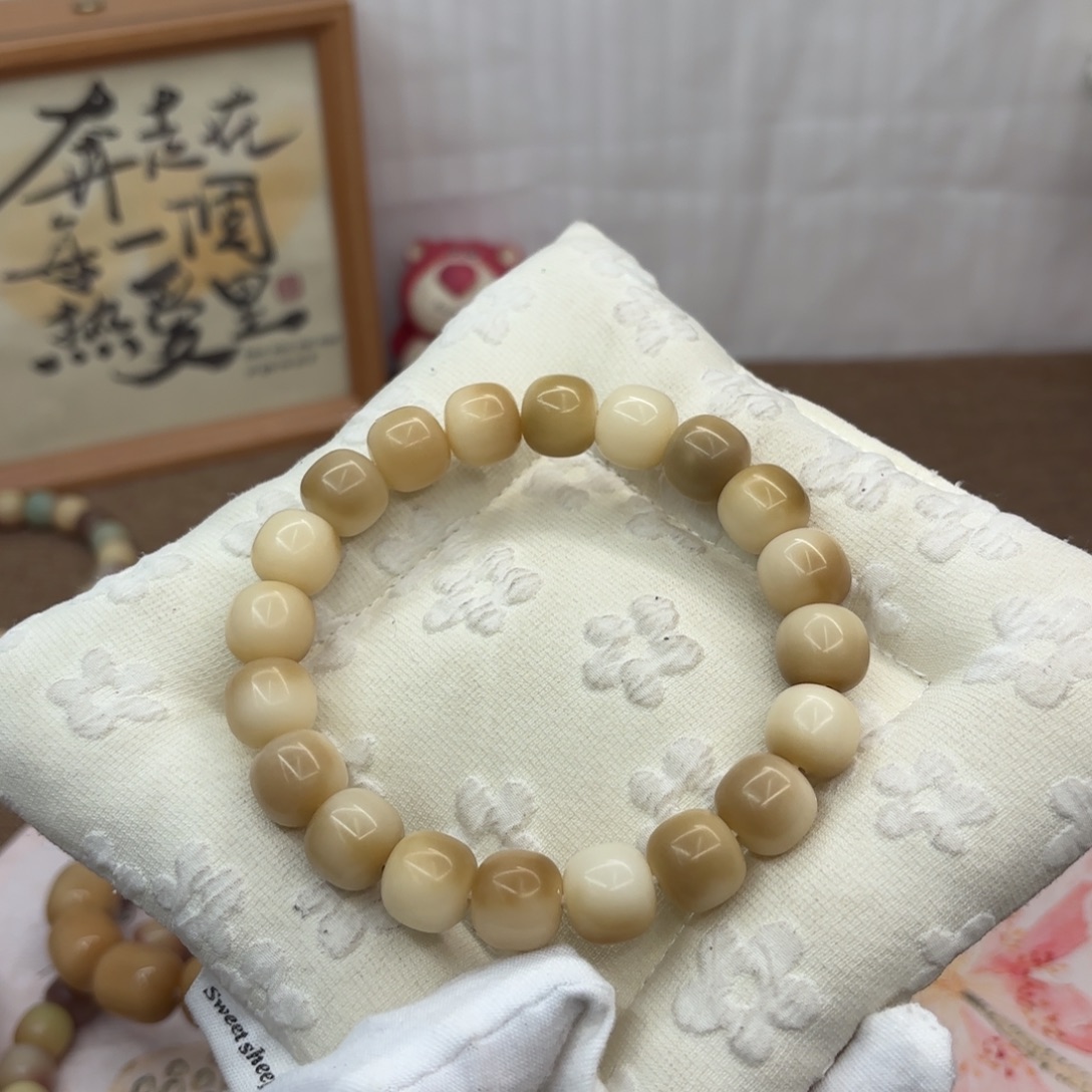 菩提根/象牙果吊坠13干磨花皮奶咖353