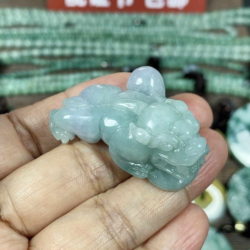 【闪购商品】翡翠颈饰未镶嵌玉吊坠翡翠玉三脚貔貅吊坠