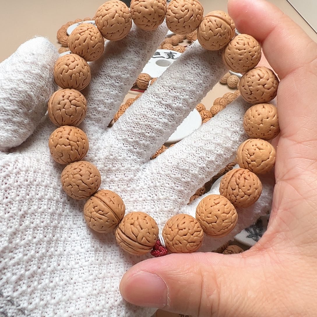 忧***迦桃核手串1.5小脑纹