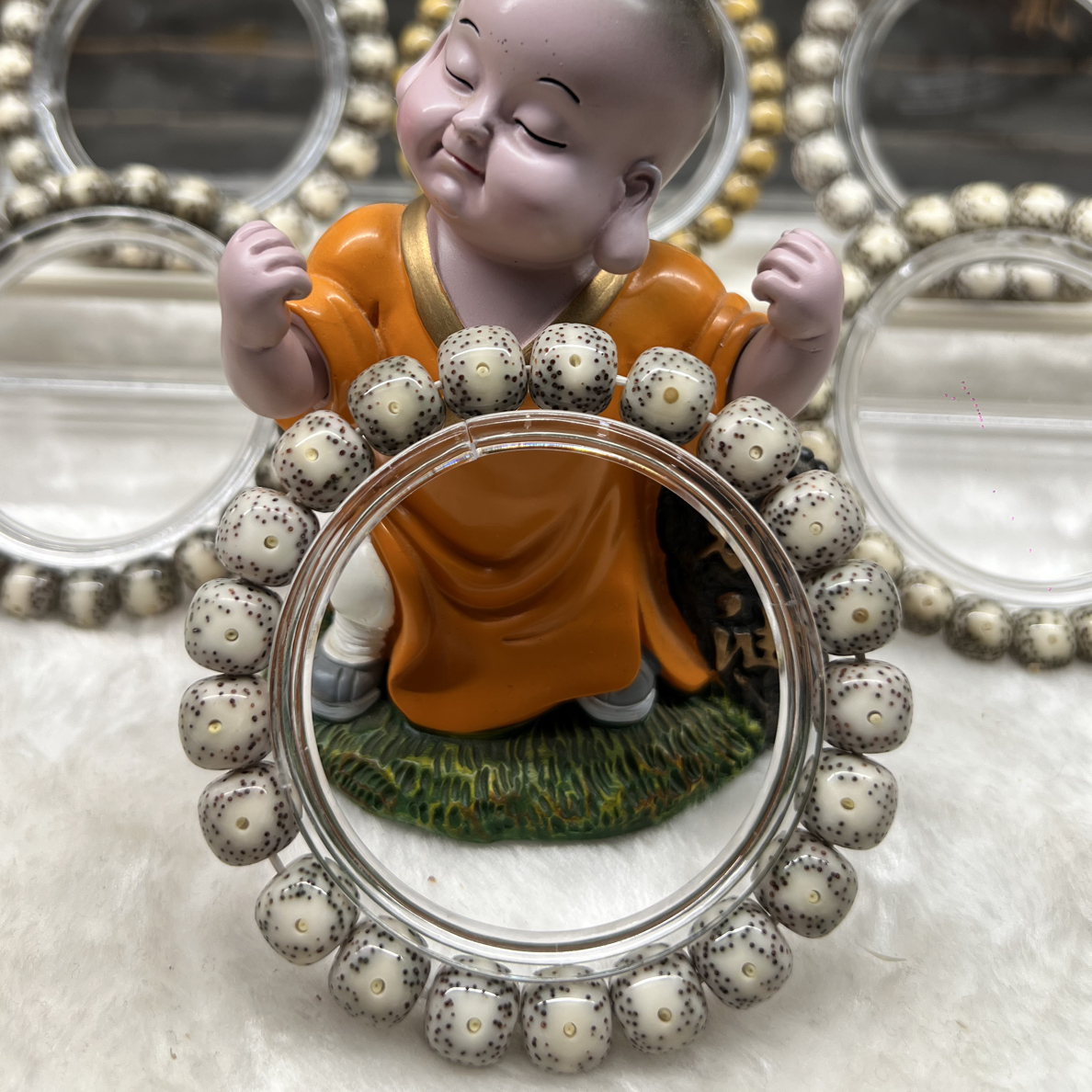 11双留白海南原生态星月菩提手串