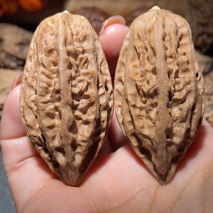 把件文玩核桃东北楸子小雪85