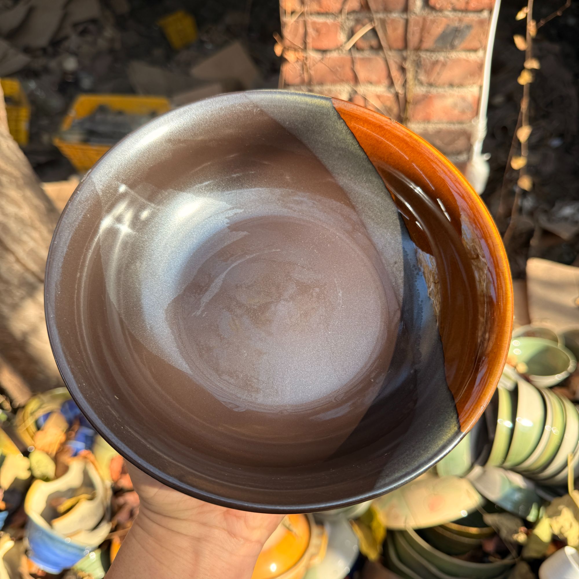 特价瑕疵茶杯，黑黄双色茶盘2只