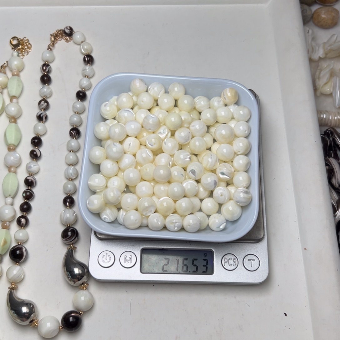 玛瑙/玉髓合金珠宝半成品N391。天然老鱼骨自由行一份