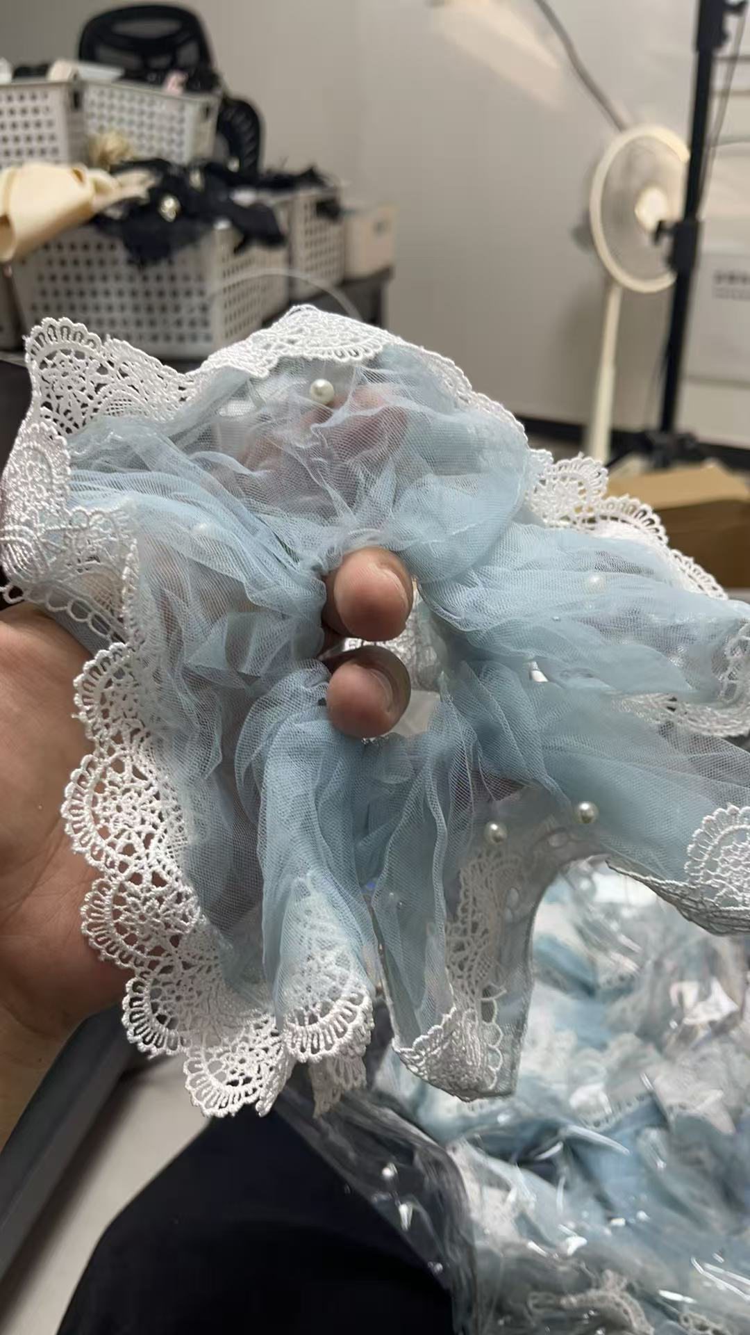 单个链接新品气质蓝色抓夹