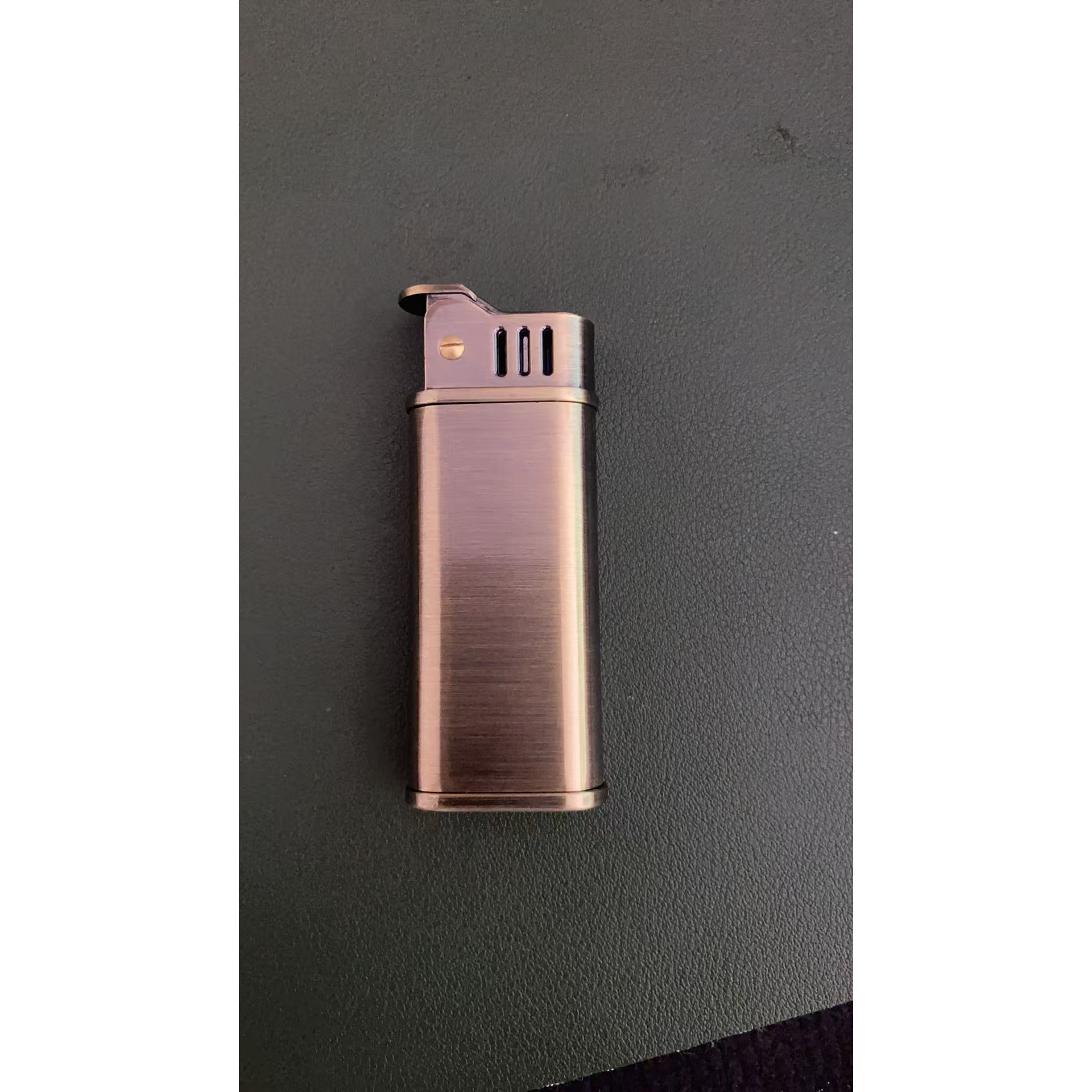 高颜值战壕煤油打火机防风高档老式复古砂轮一键弹射点火打火机