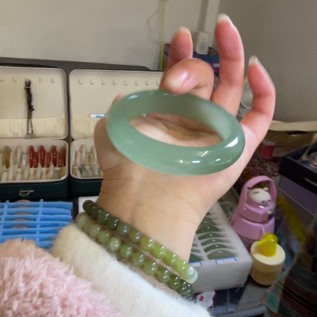 东陵石未镶嵌手镯53.7