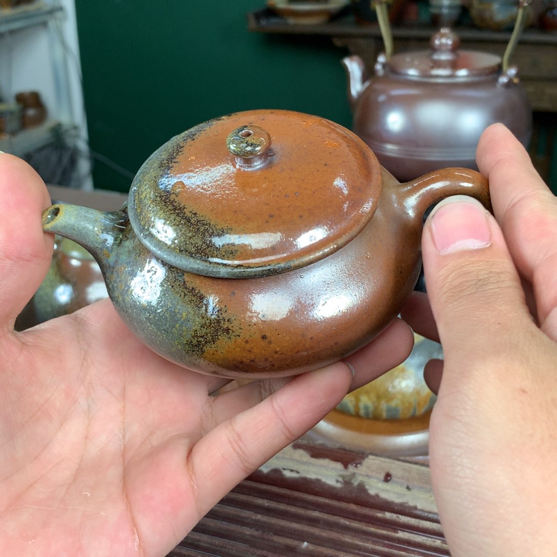 紫砂柴烧纯自然柴烧