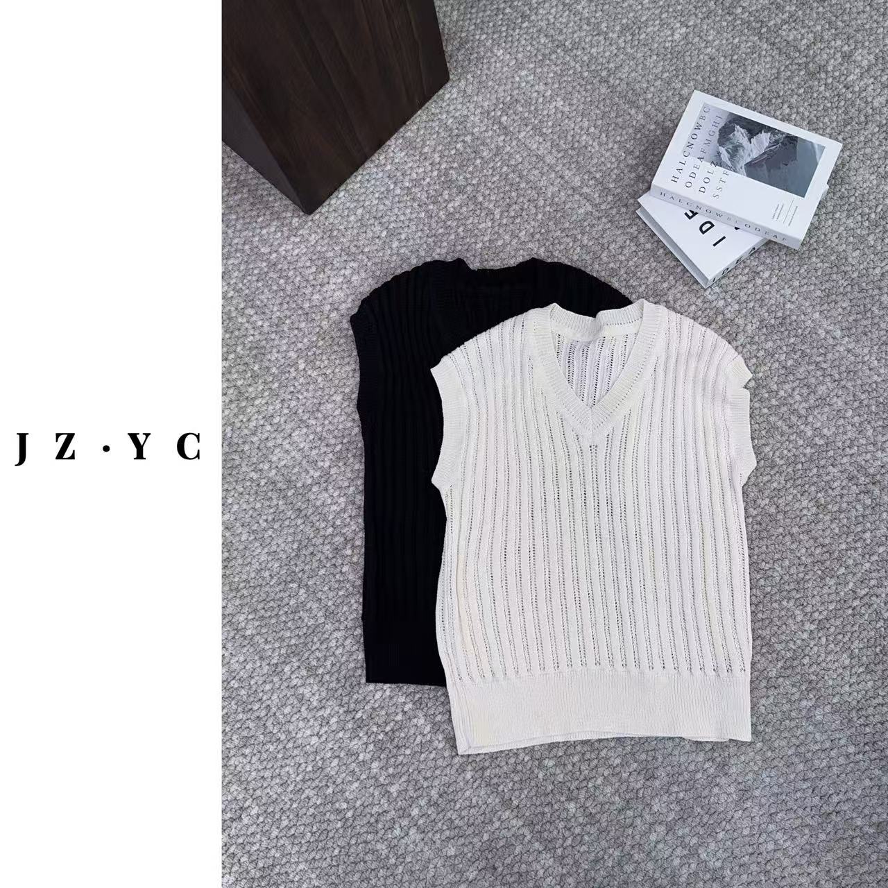 【洁子推荐】6050时尚百搭针织马夹JZYC