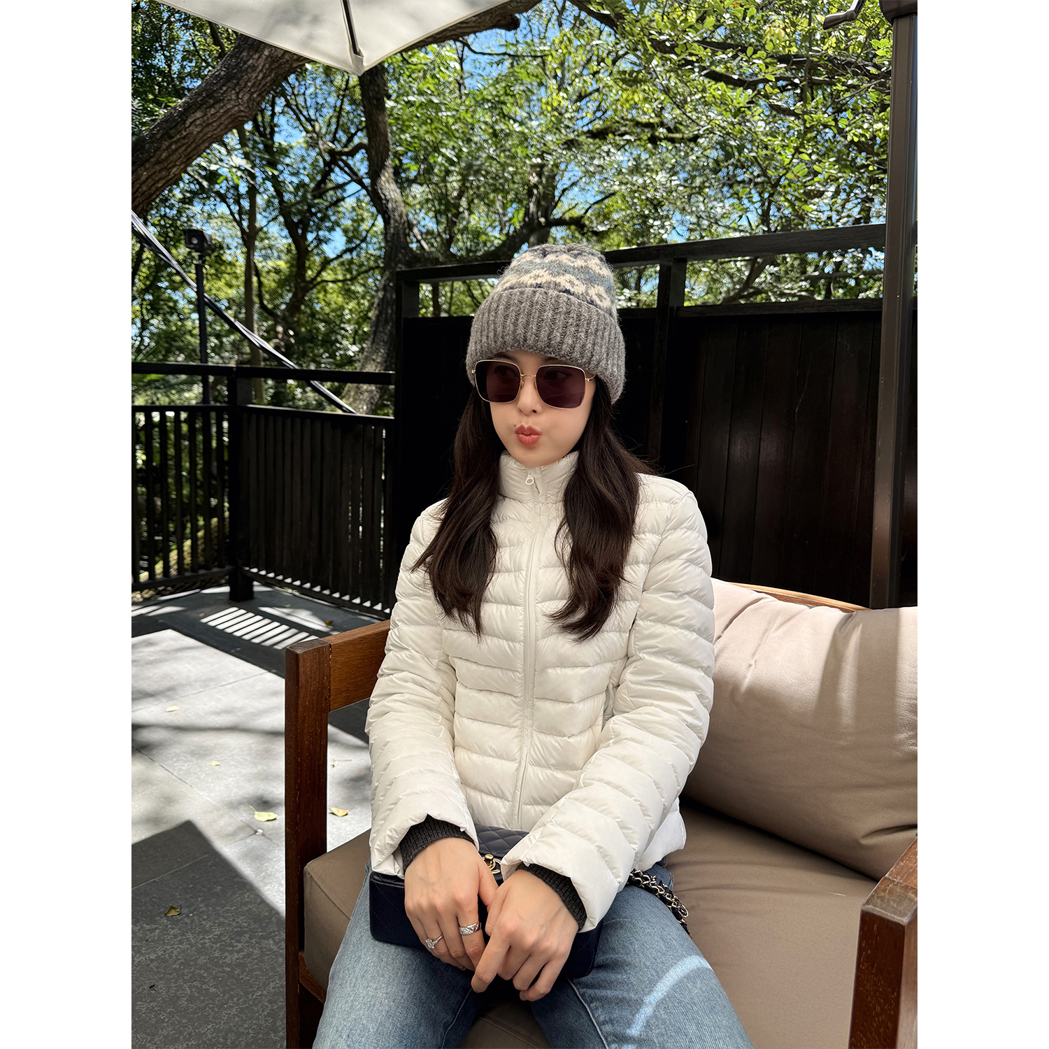 杨小妖安心小羽绒 高端三星95白鹅绒修身轻薄羽绒服女外套2025新