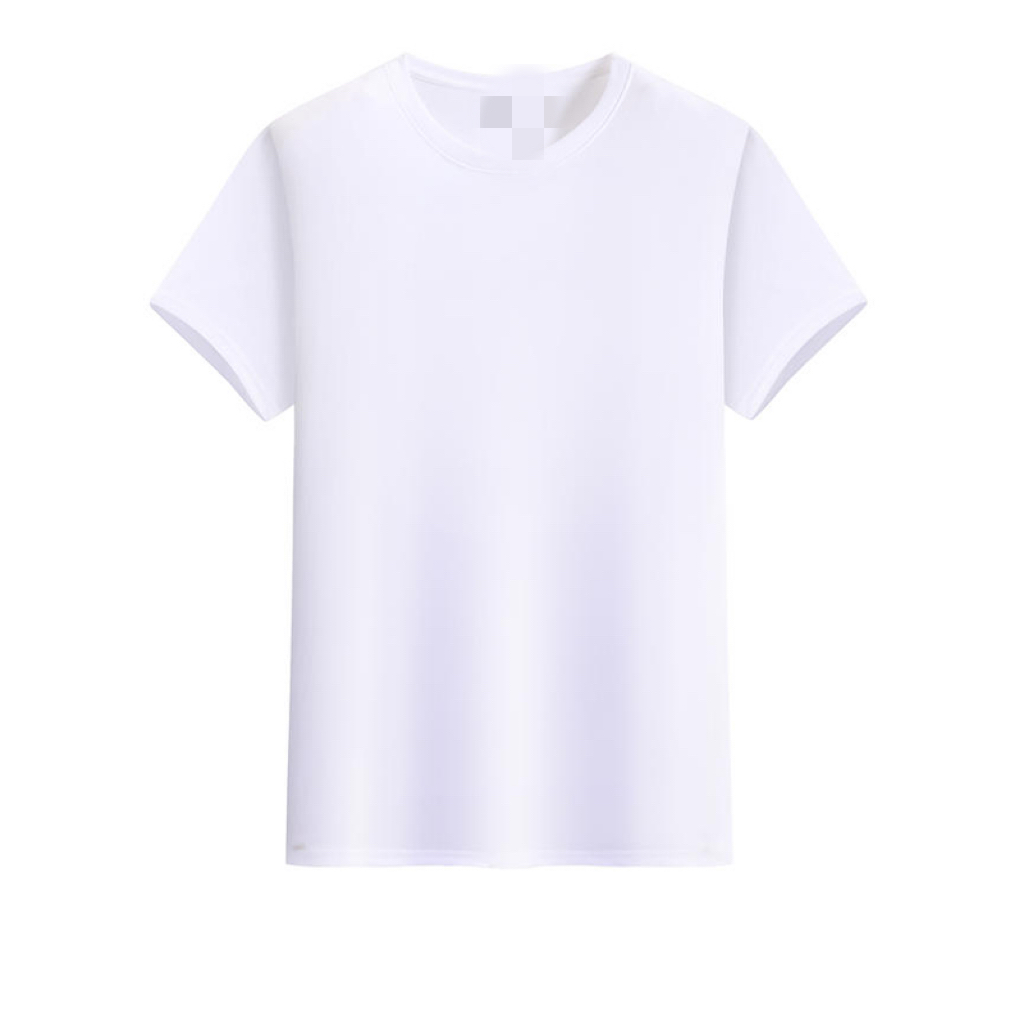 纯色运动印花T恤韩版男士短袖t恤速干白色夏季