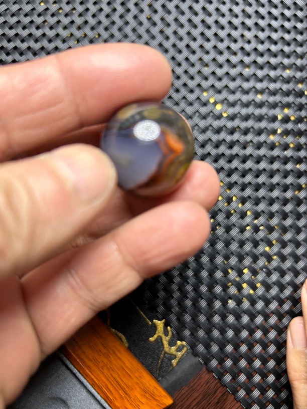 战国红玛瑙圆珠子