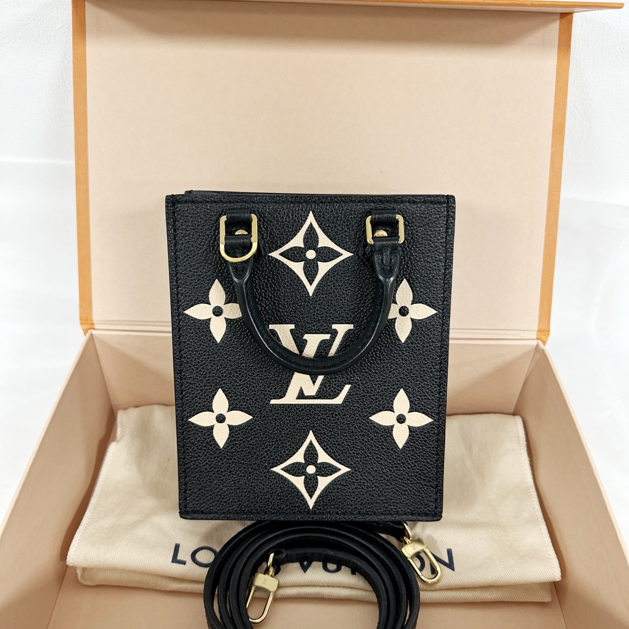 99新 LouisVuitton/路易威登 mini琴谱 黑白双拼色芯片款9689