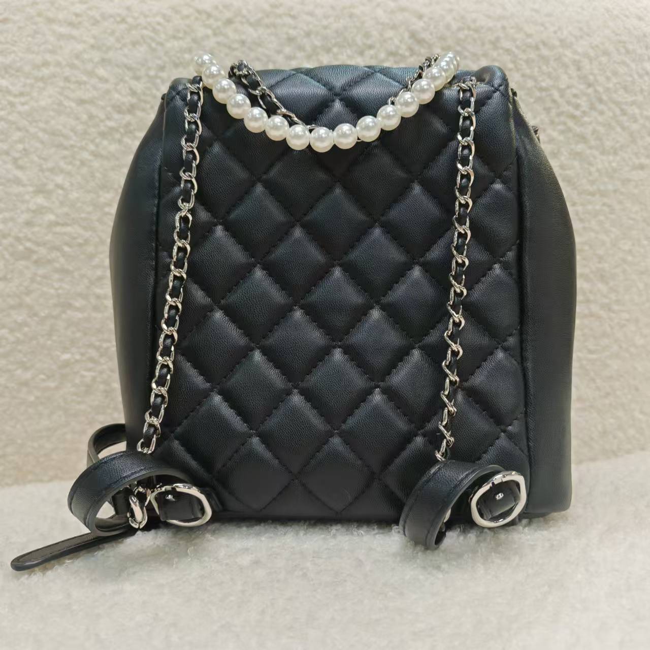 Laugh Queen手工打造女士包手拎斜跨黑色双肩包