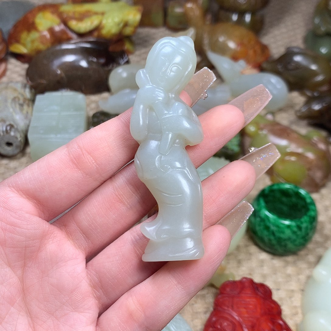 白玉菩提吊坠挂件