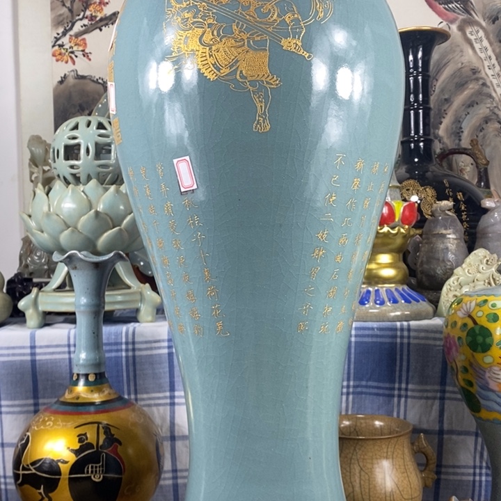 瓶老***生陶泽如花儿盛开了