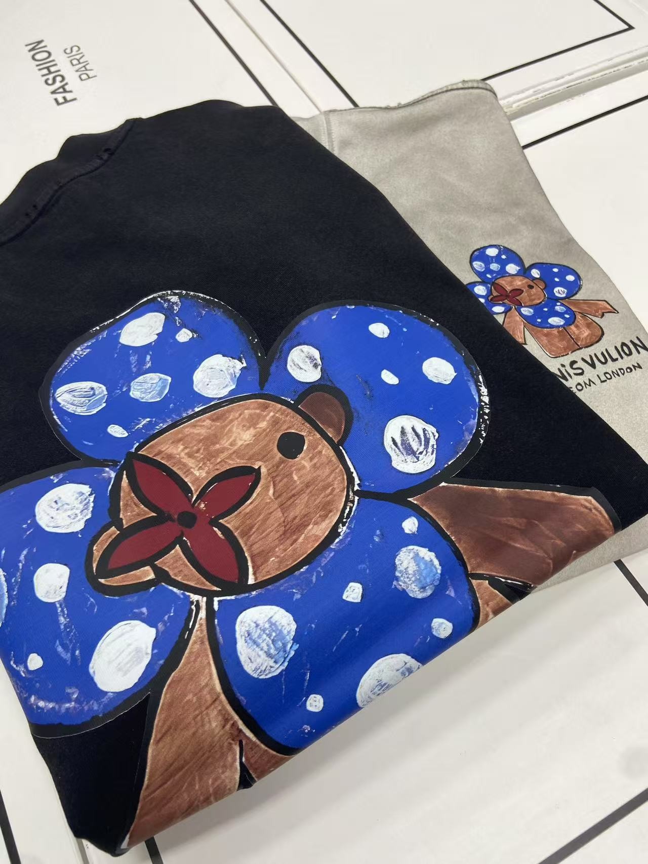 62号链接*手绘卡通人* 夏季重磅潮牌卡通宽松短袖279