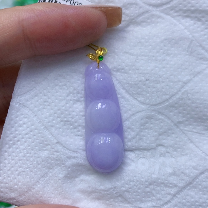 颈饰18K金镶嵌翡翠