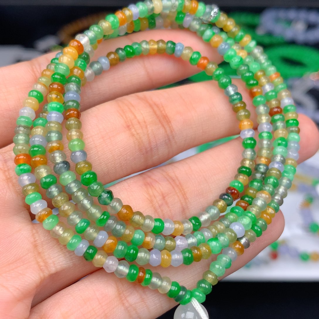 翡翠手链未镶嵌卡