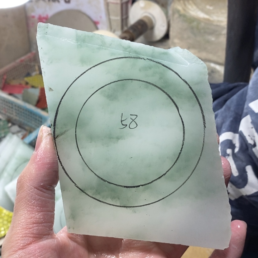 【闪购商品】石英质玉（天山翠）手镯未镶嵌f****杰定制手镯