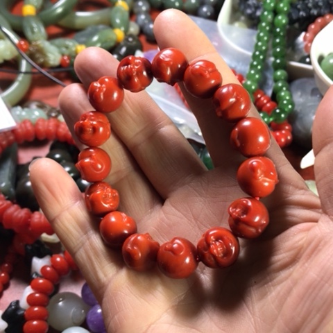 未镶嵌手链南红玛瑙?****铺