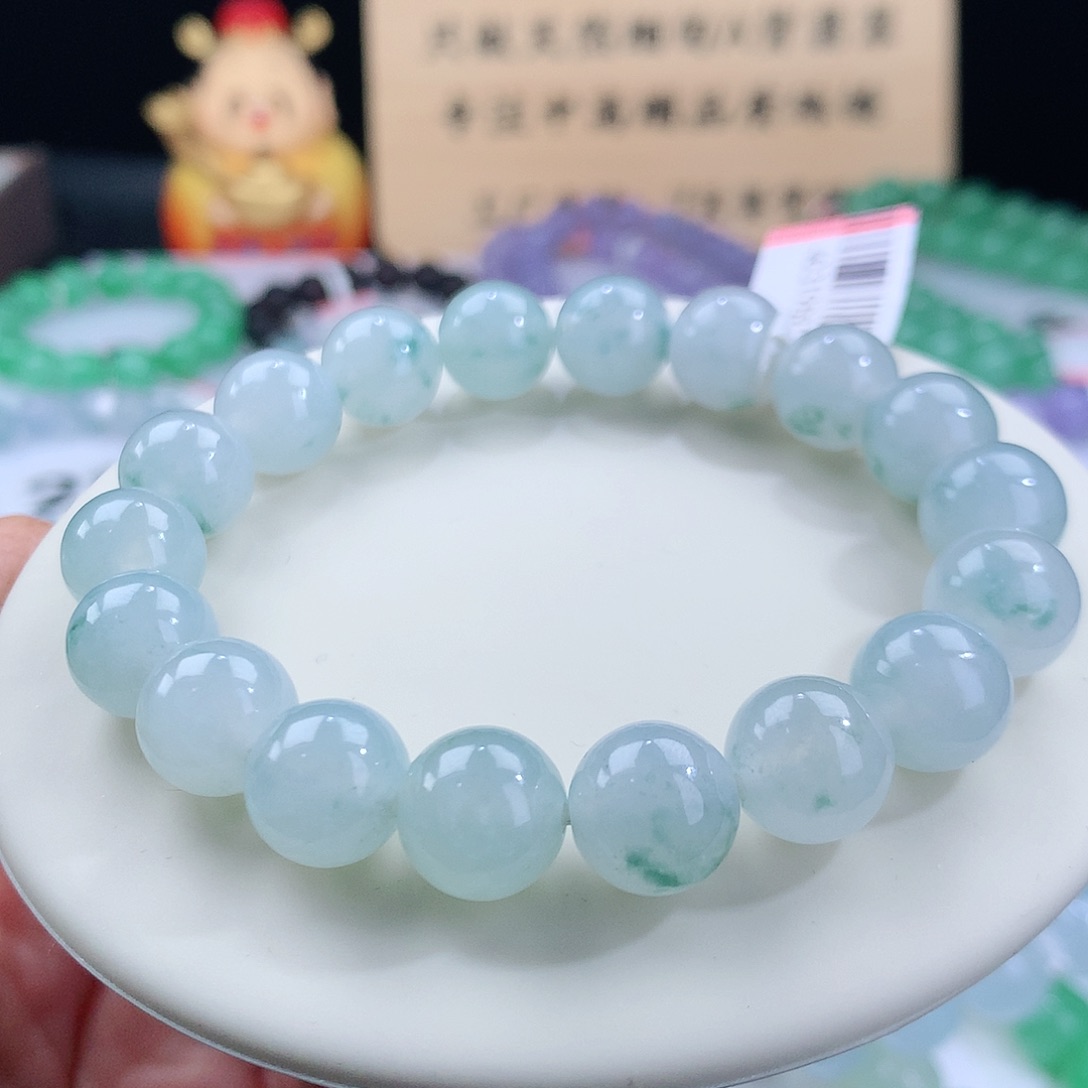 翡翠手链未镶嵌卡10 