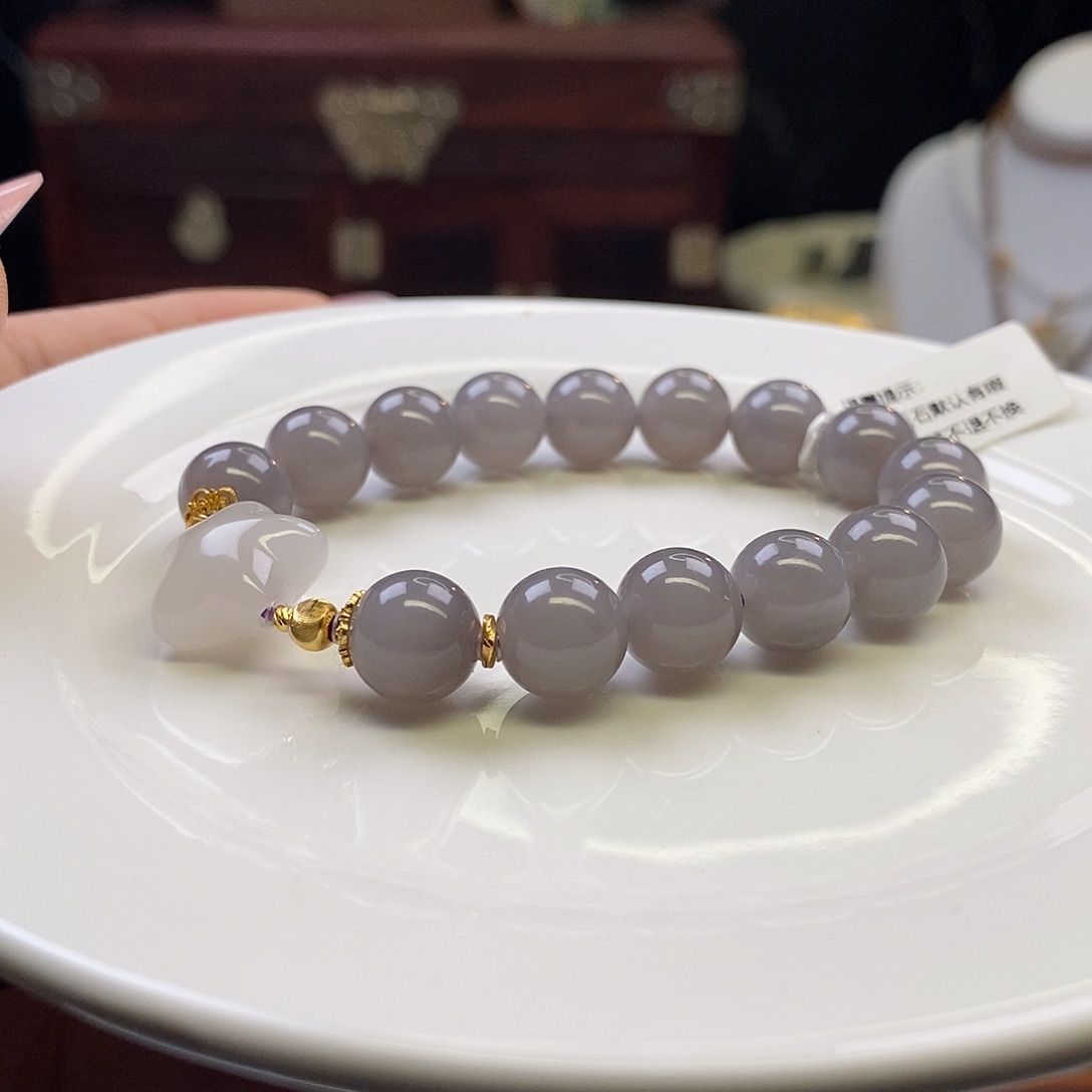 和田玉未镶嵌手链