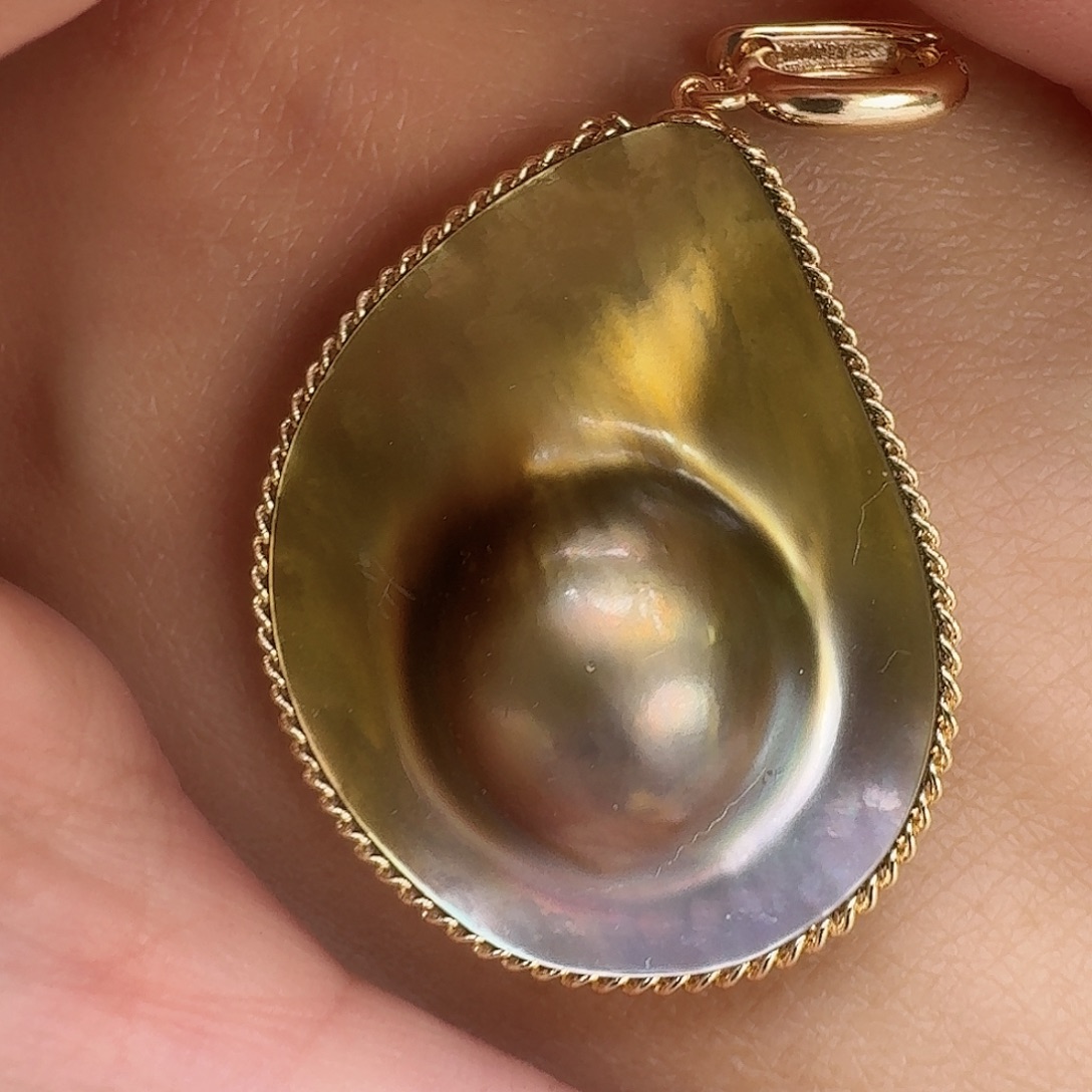 颈饰拼合珍珠（马贝珠）未镶嵌89