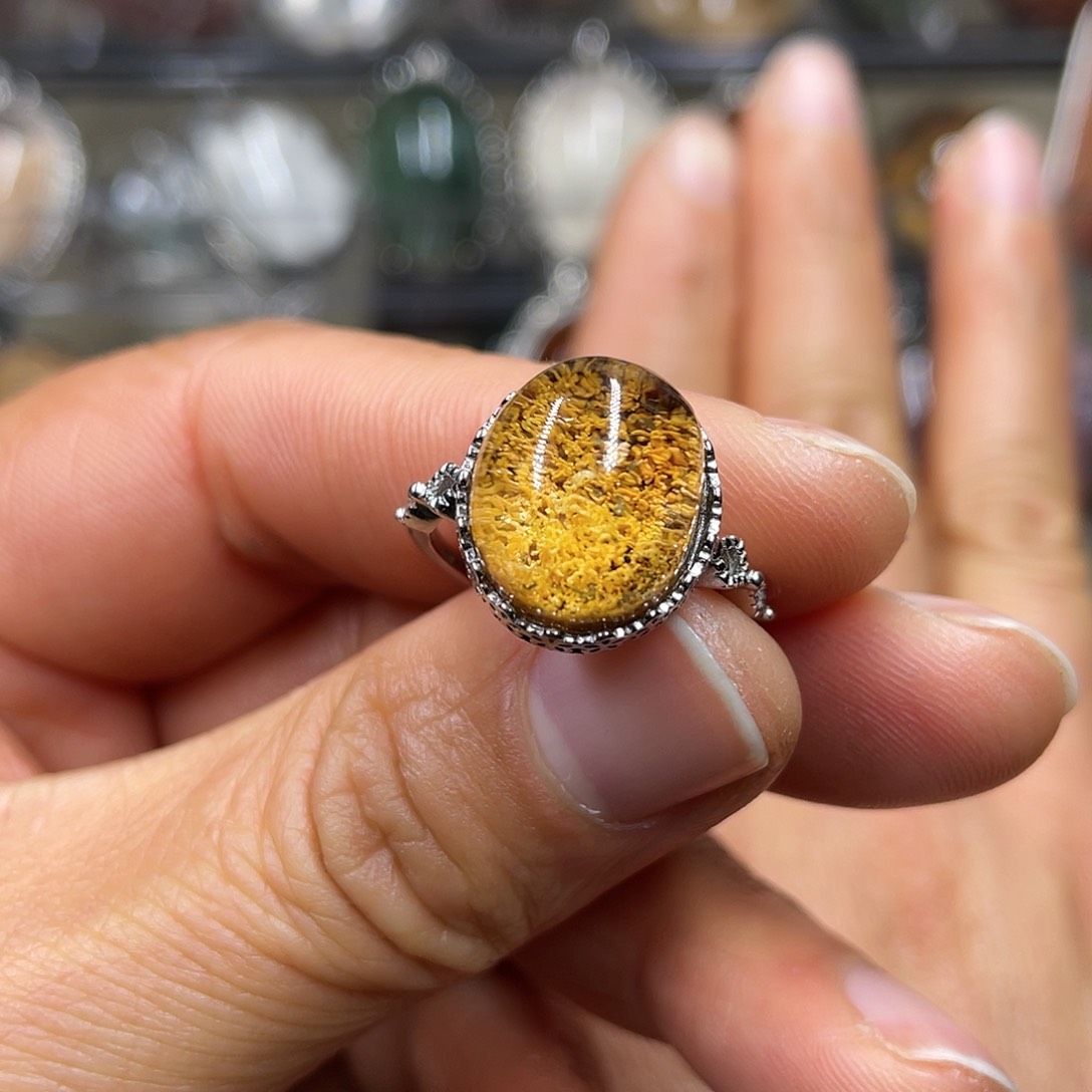 【闪购商品】水晶珠宝半成品银S925镶嵌戒指