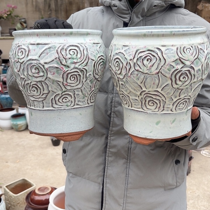 红陶精品两个口径18高度22