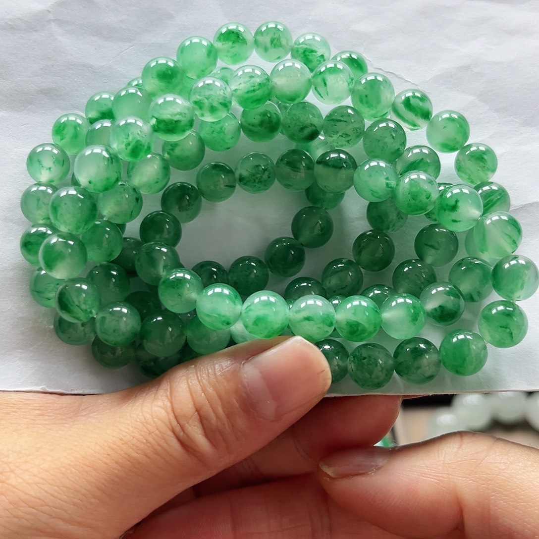 振***少未镶嵌手串石英质玉项链8.2