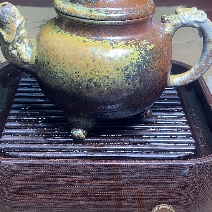 紫砂茶壶柴烧紫砂