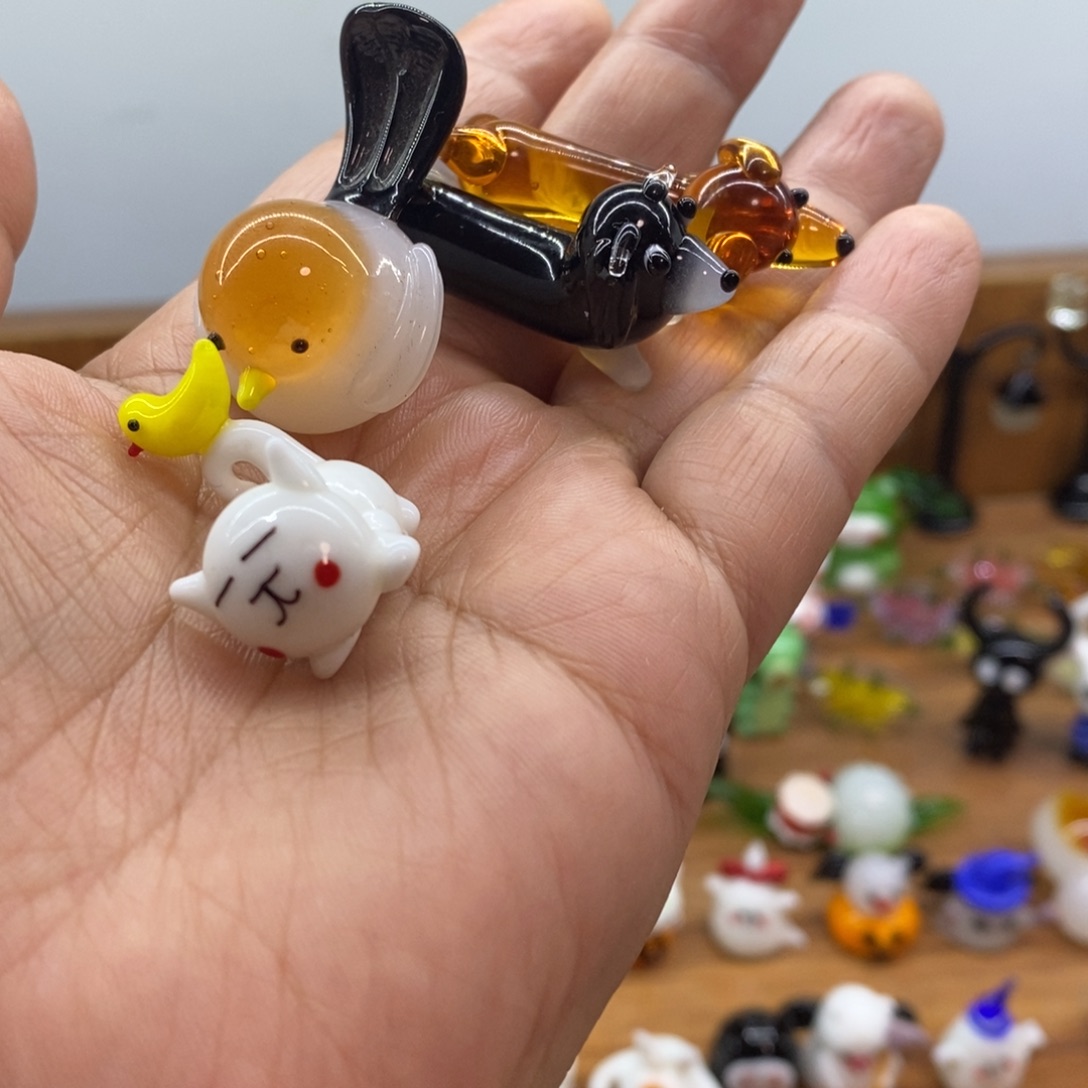 红***）琉璃手工艺品琉璃小小小摆件可爱
