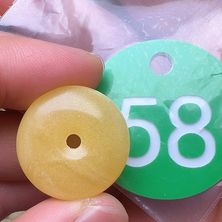 蜜蜡裸石未镶嵌金沙21.8m m