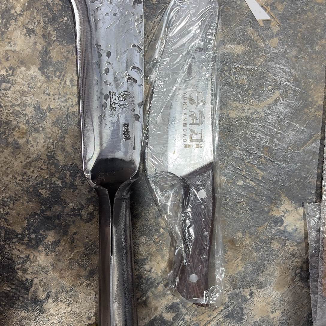 高碳锰钢云南阿老表手工锻打刀