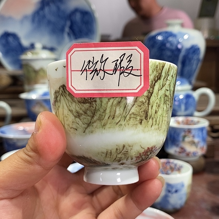 杯杨**啦景德镇手工手绘陶瓷，高亮兴老师作品