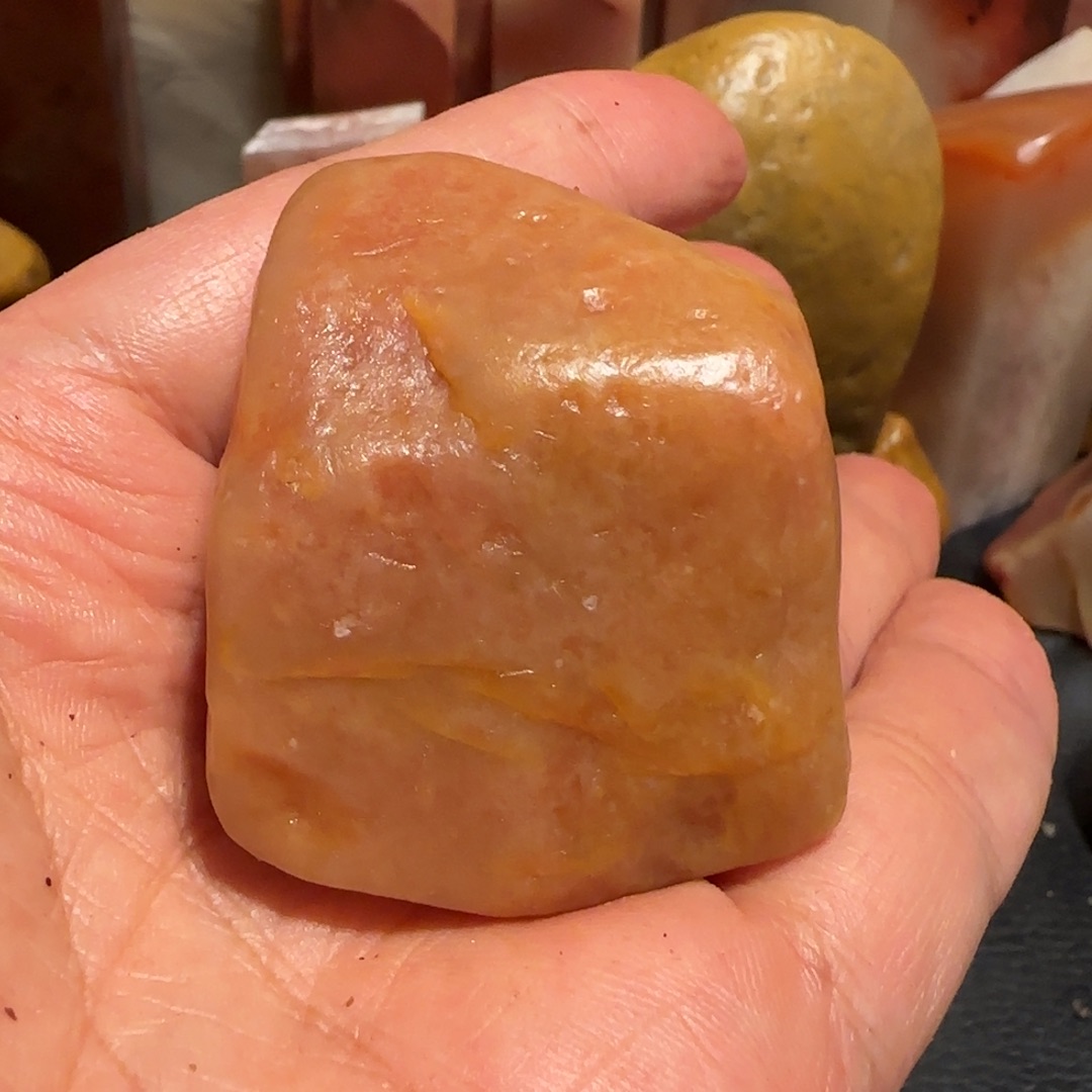 老挝石田黄原石，