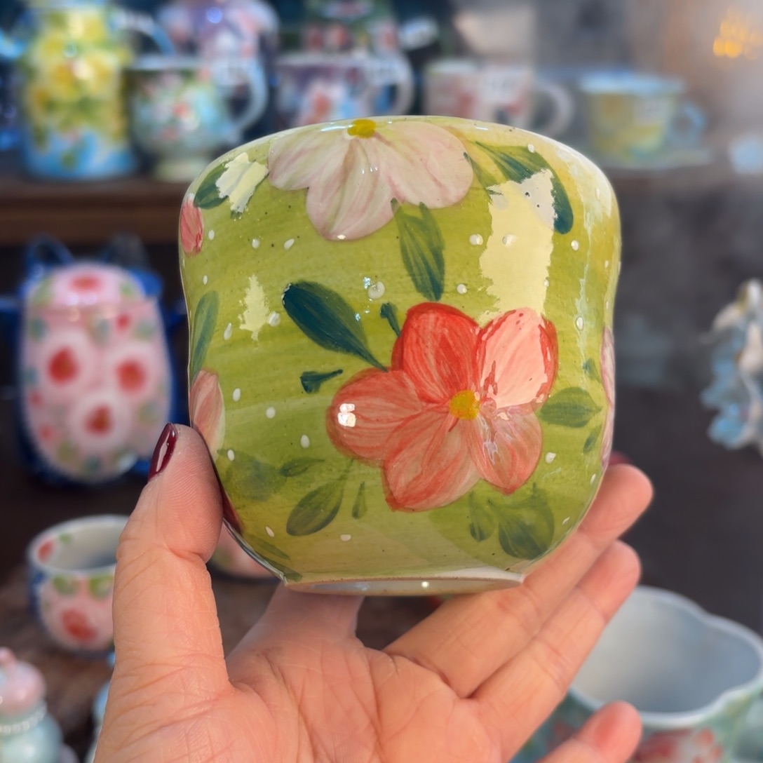 景德镇手绘高温釉下彩陶瓷茶具