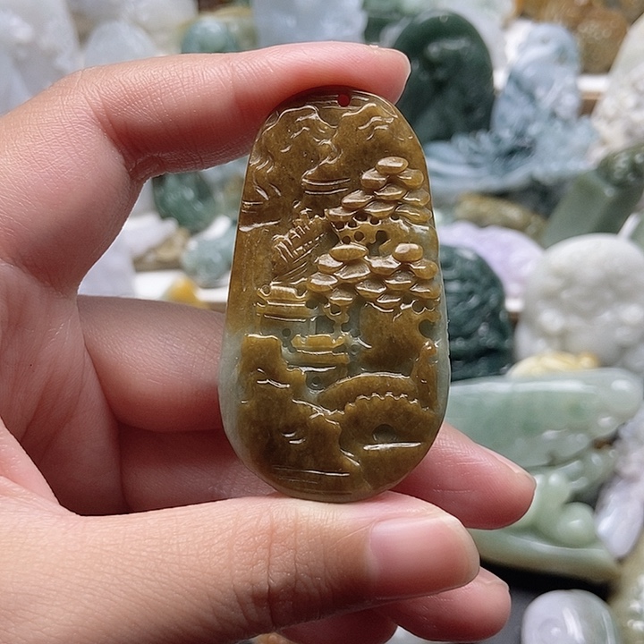 翡翠未镶嵌颈饰翡翠