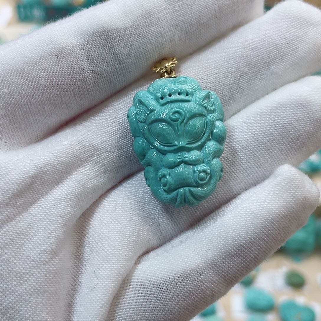 绿松石珠宝奇石未镶嵌