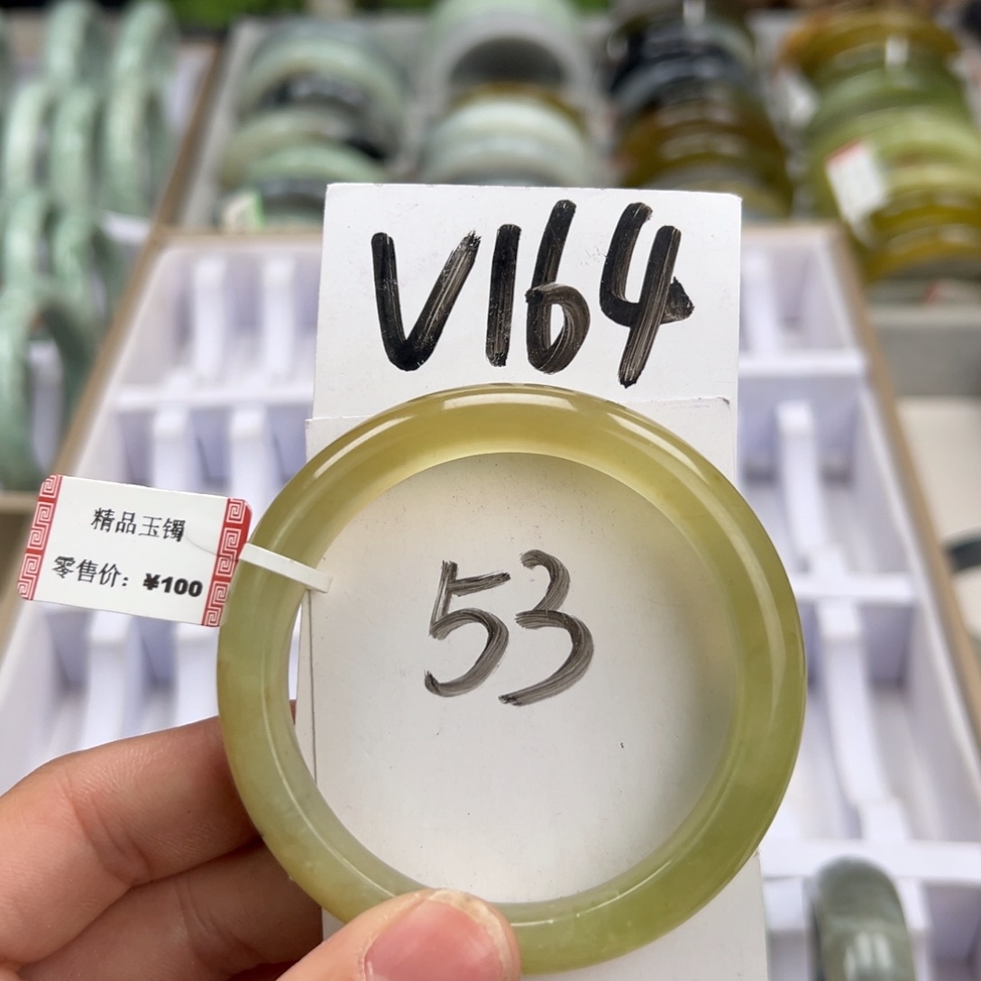 岫玉手镯未镶嵌天然岫玉