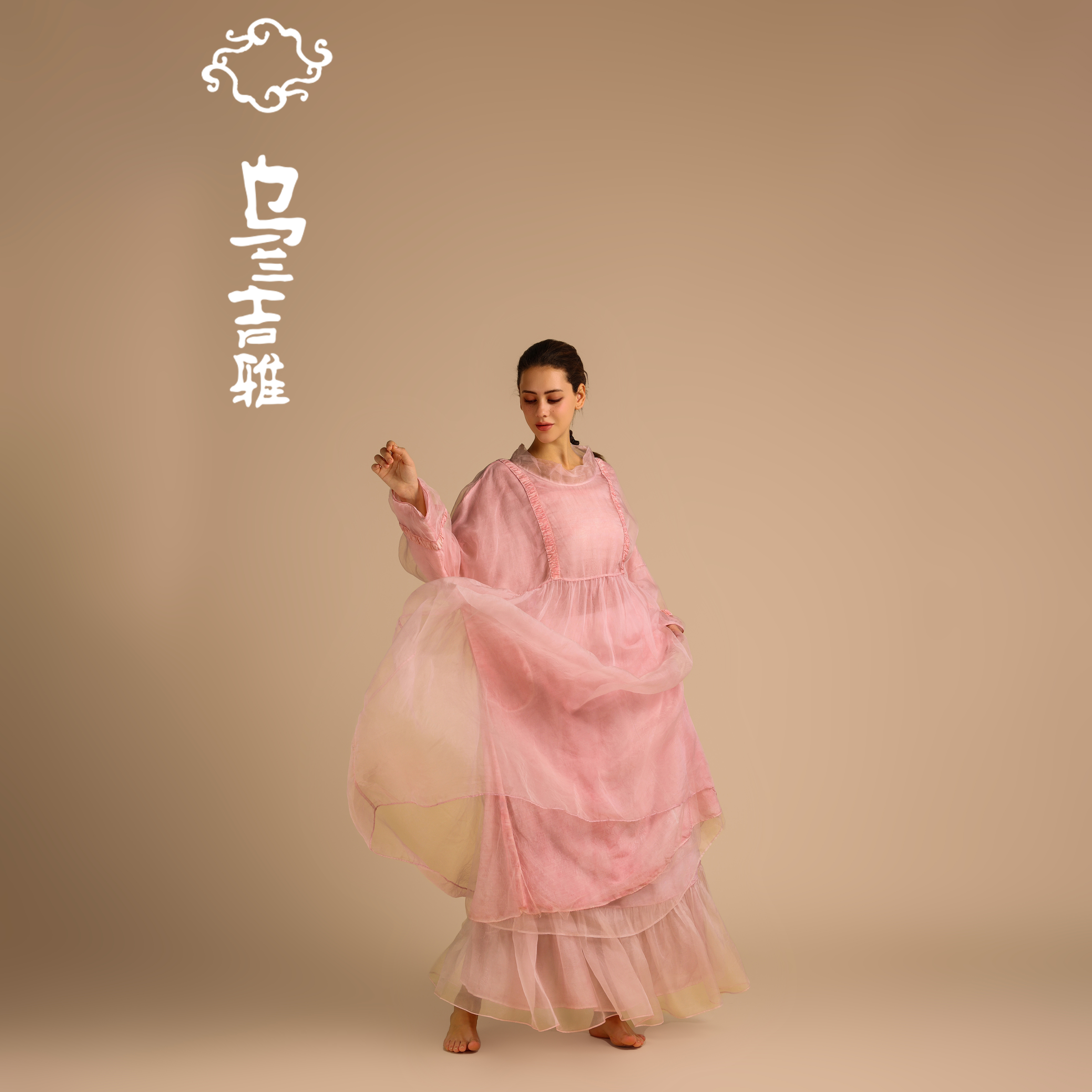 乌兰吉雅 原创设计连衣裙女装虞美人长裙