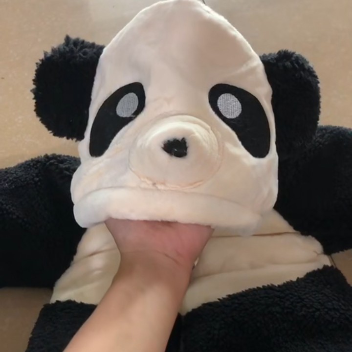 小熊猫造型款一件过冬外出服（微染色）