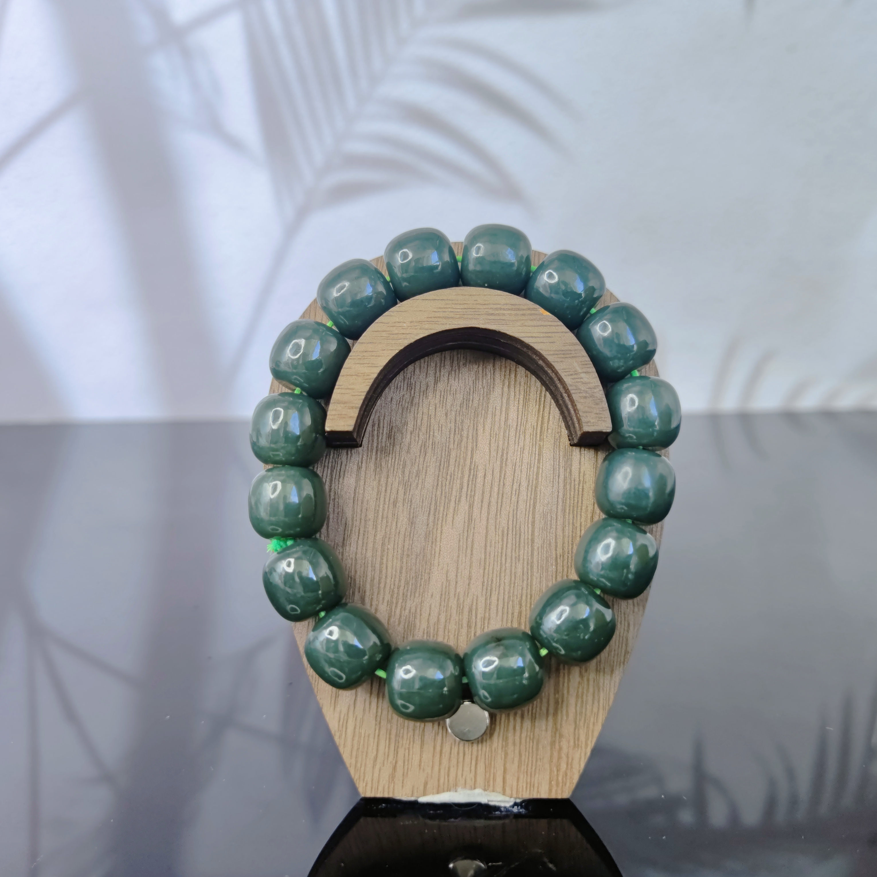 N和田玉桶珠手串（卡14）3241