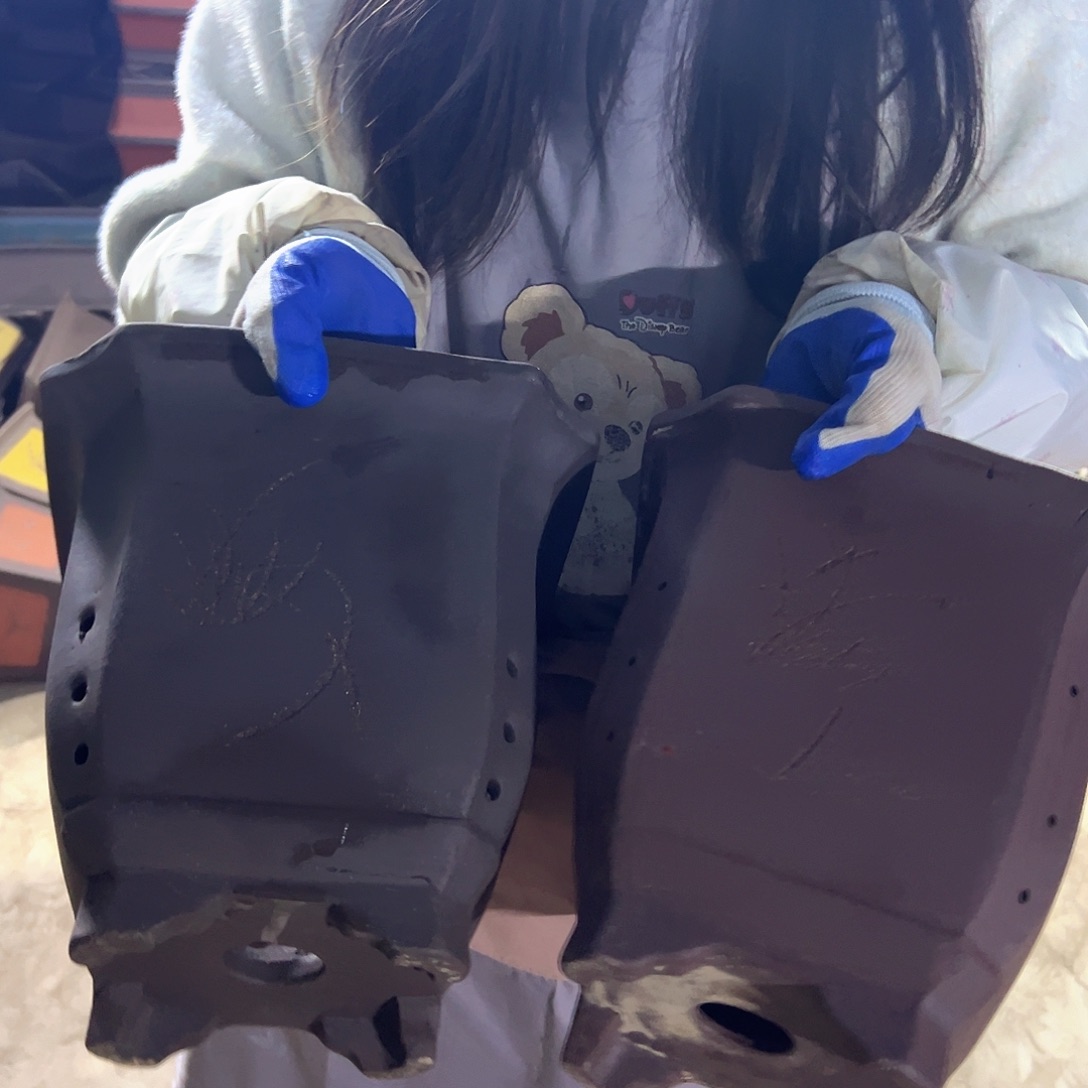 23+23紫泥切角四方花盆花盆