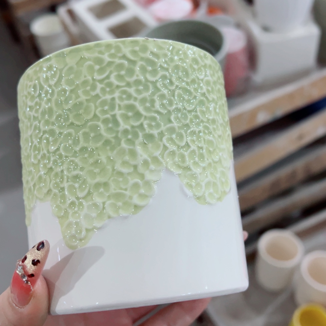 有孔，陶瓷花盆满10米包邮发货