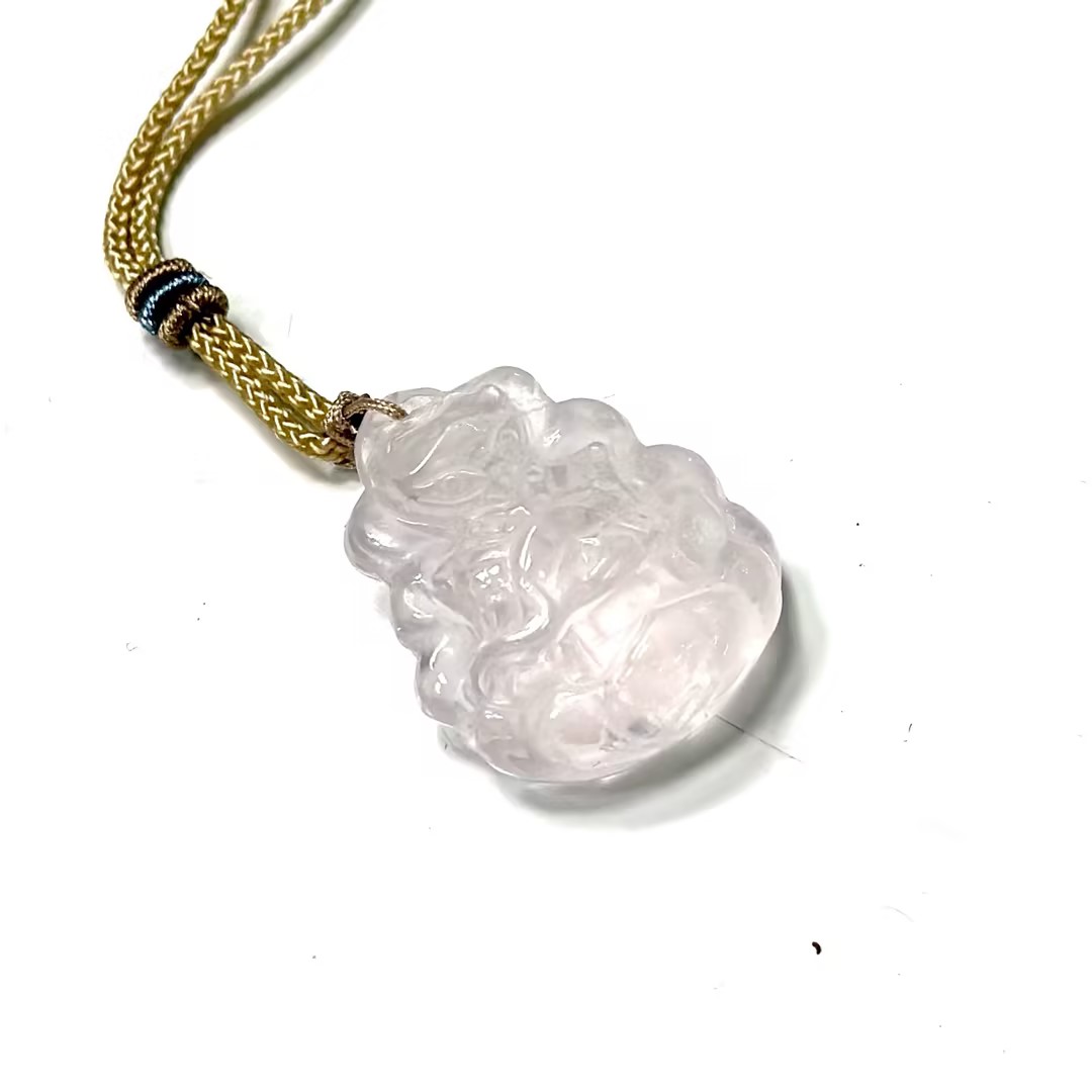 【DZ】芙蓉粉水晶凤九吊坠（多样性发其一）